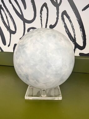 5” Blue Calcite Sphere, Throat Chakra Stone, Calming Stone, Crystal Ball